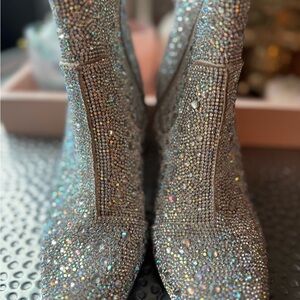 Sparkling Silver Women's Boots